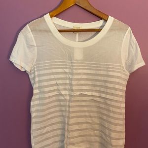 J Crew white 100% cotton T-shirt size small